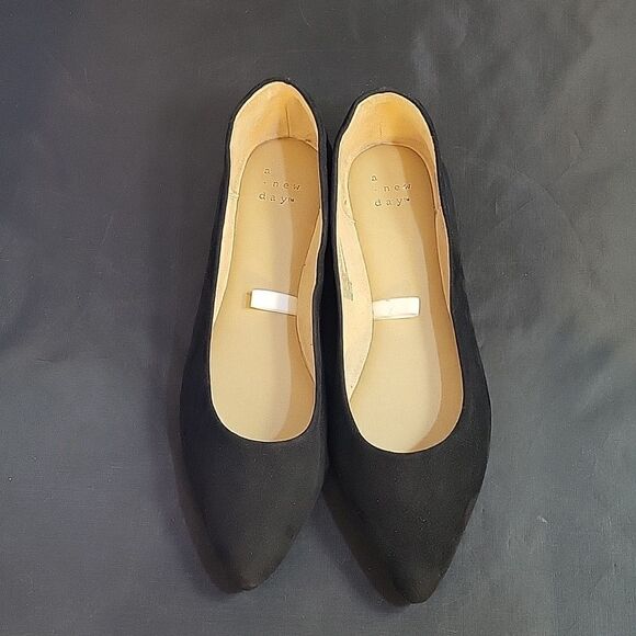 BRAND NEW A.NEW DAY FAUX SUEDE POINTED TOE WOMEN"S FLAT SHOE - Picture 2 of 15
